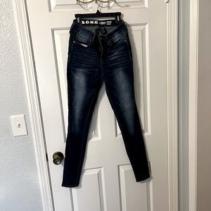 SONG CURVY HIGH RISE SKINNY BLUE JEANS SIZE 5/27